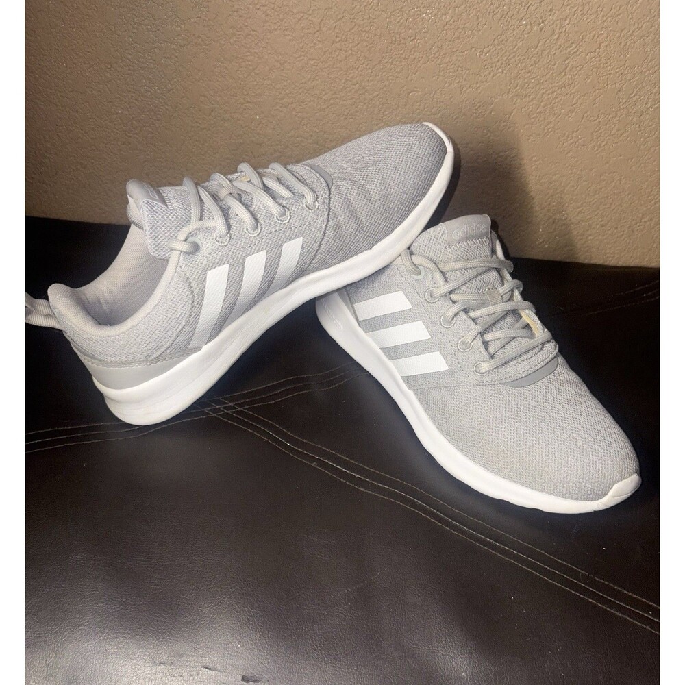 Adidas Women’s 6.5 QT Racer 2.0 FY8312 Gray Running Shoes Sneakers